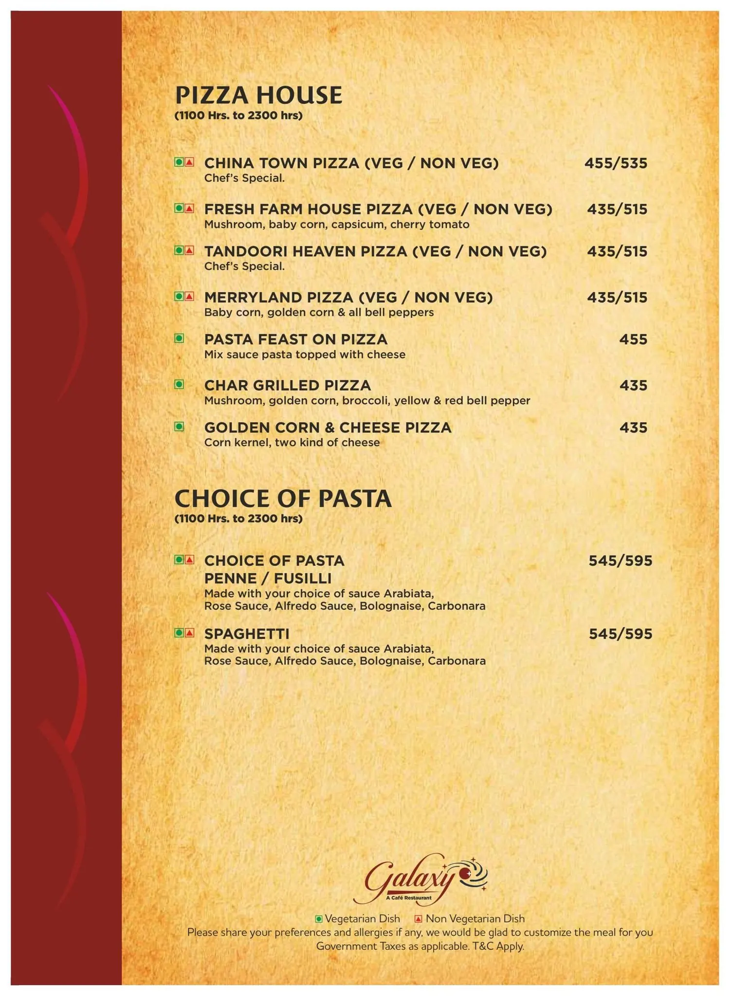 Galaxy menu — page 6 of 18